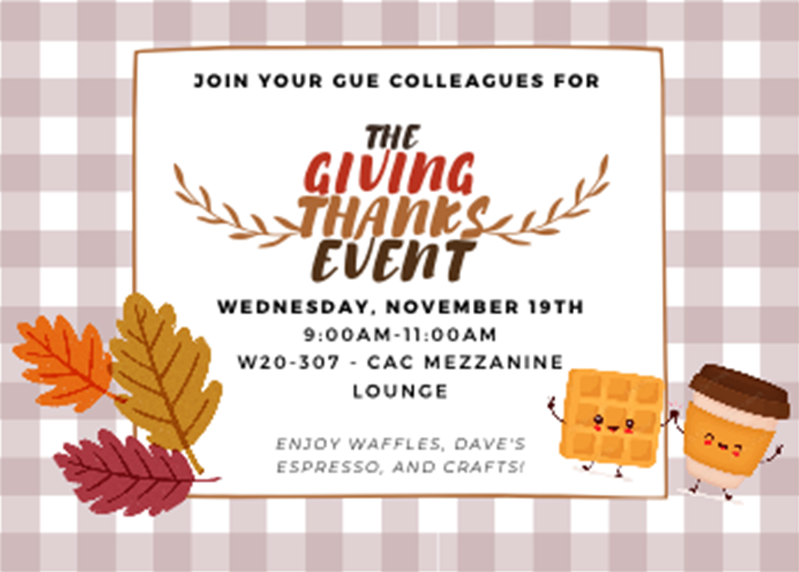 Giving Thanks Event