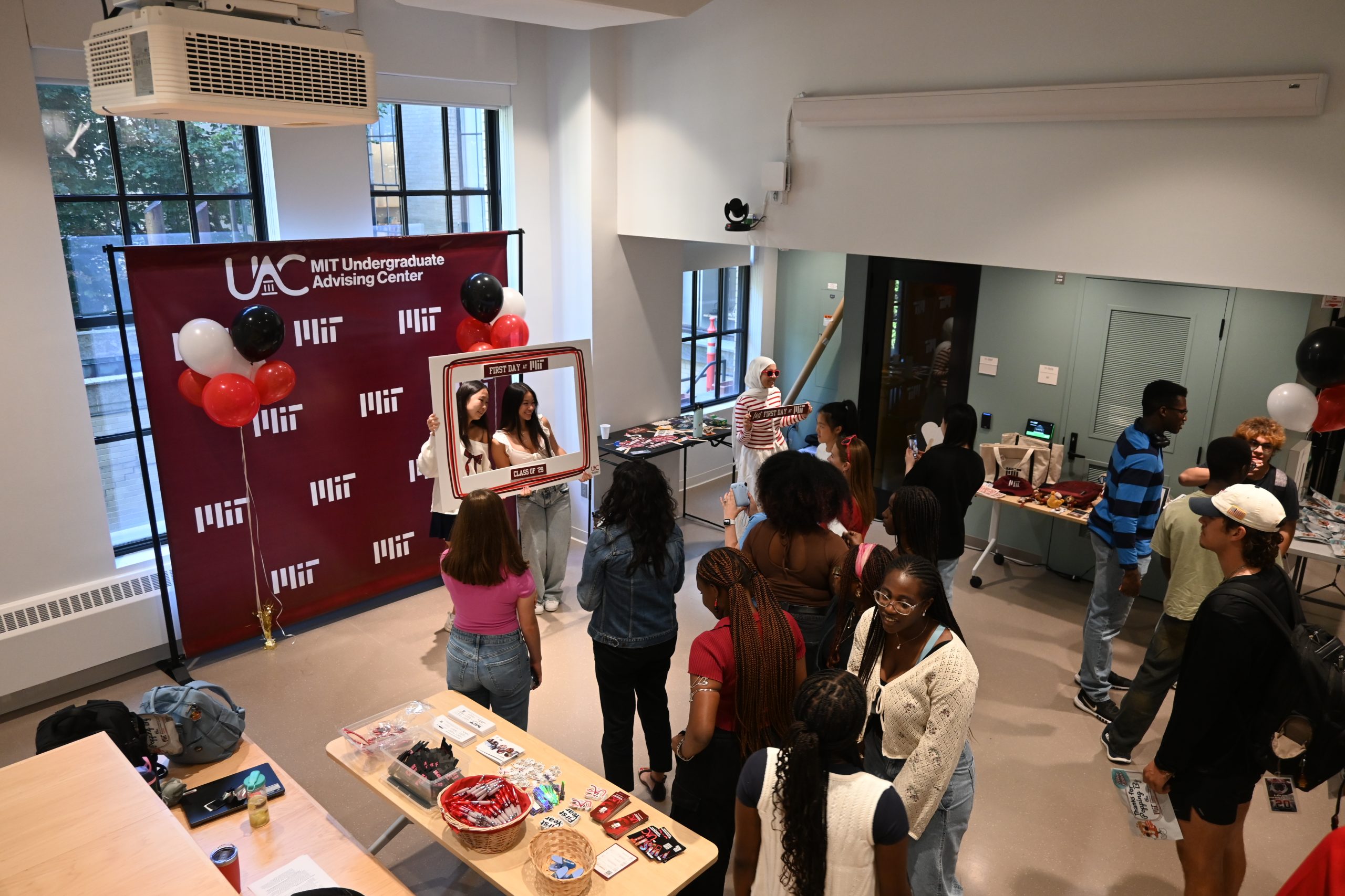 Students at the Open House